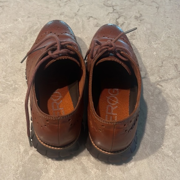 Cole Haan ZeroGrand Wing Oxford Shoe for men in size 8M. British tan Java color - Picture 4 of 6